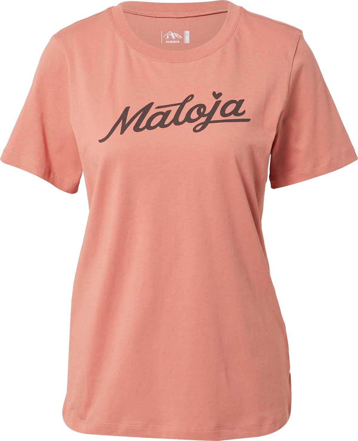 Maloja Tričko 'Elvas' melounová / černá