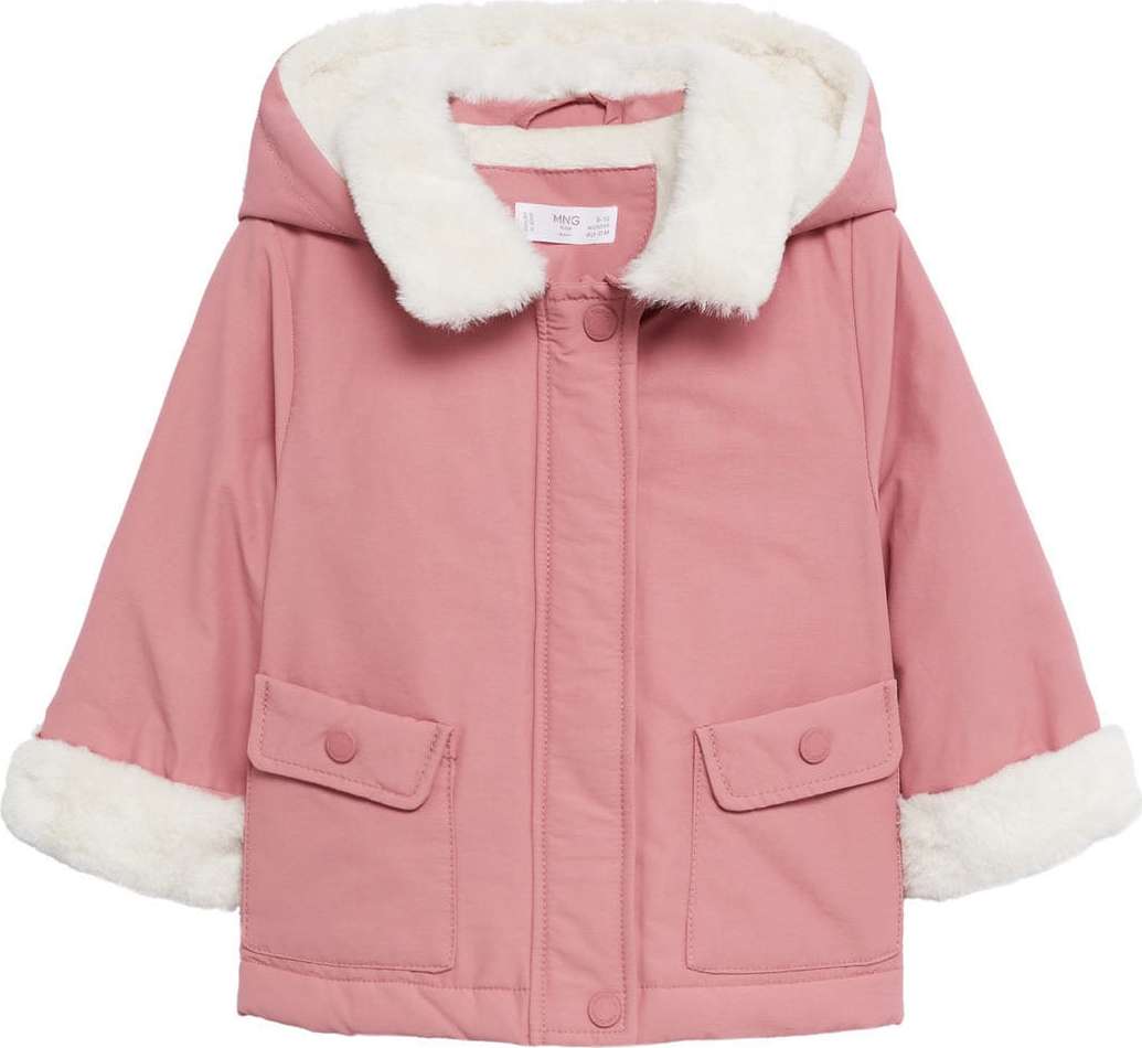MANGO KIDS Zimní bunda 'Victoria' pink