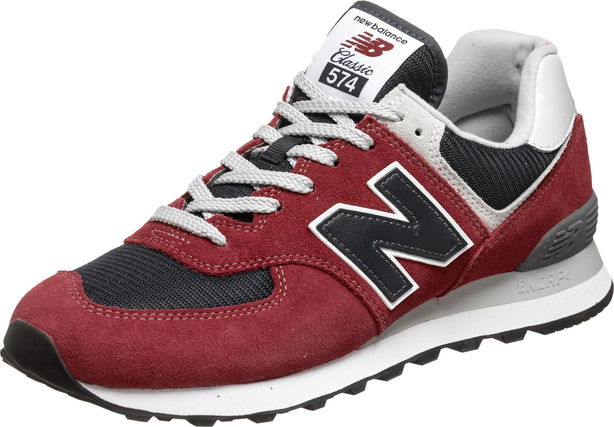 new balance Tenisky šedá / černá / krvavě červená / světle šedá