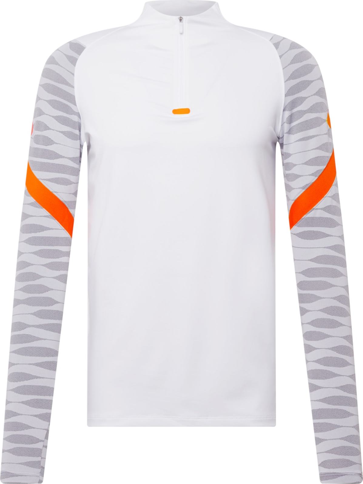 NIKE Funkční tričko 'Strike' bílá / oranžová / šedá
