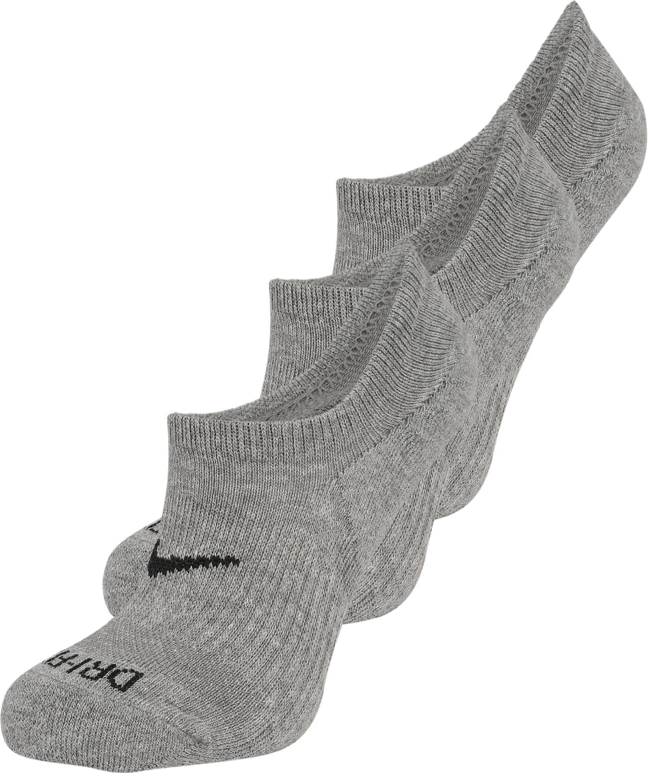 NIKE Sportovní ponožky černá / šedý melír