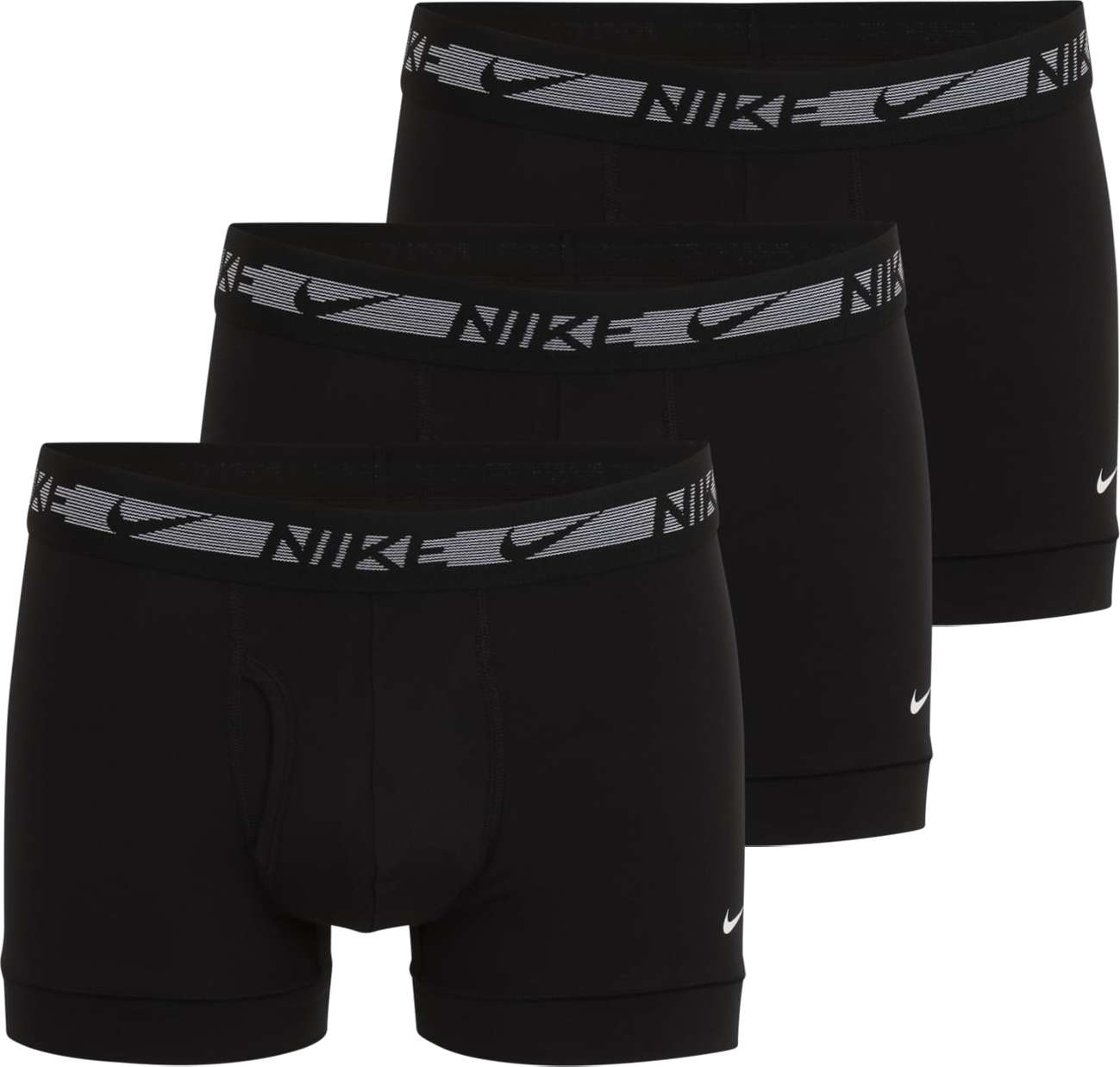 NIKE Sportovní spodní prádlo černá / bílá / šedá