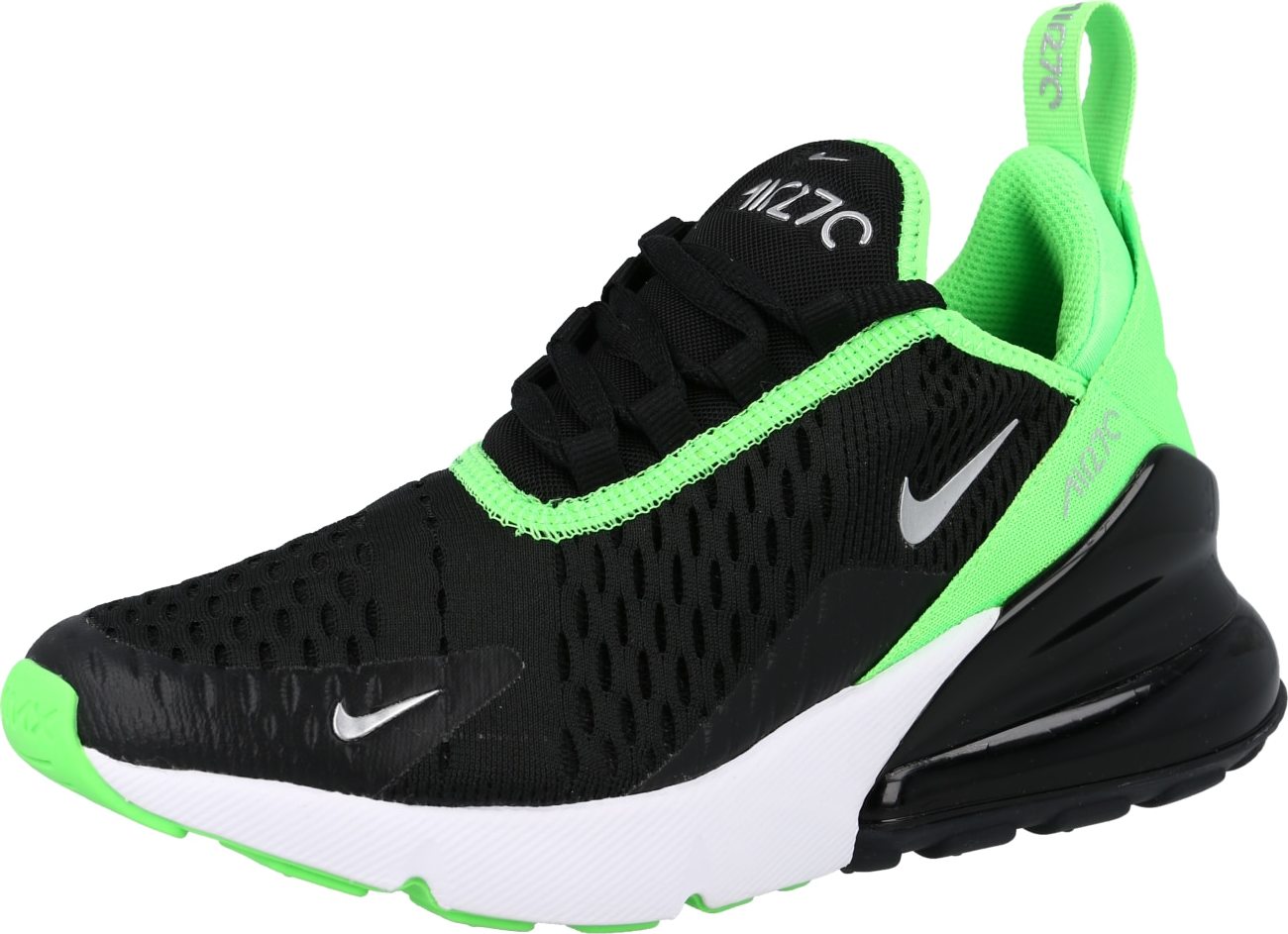 Nike Sportswear Tenisky 'Air Max 270' černá / světle zelená / šedá