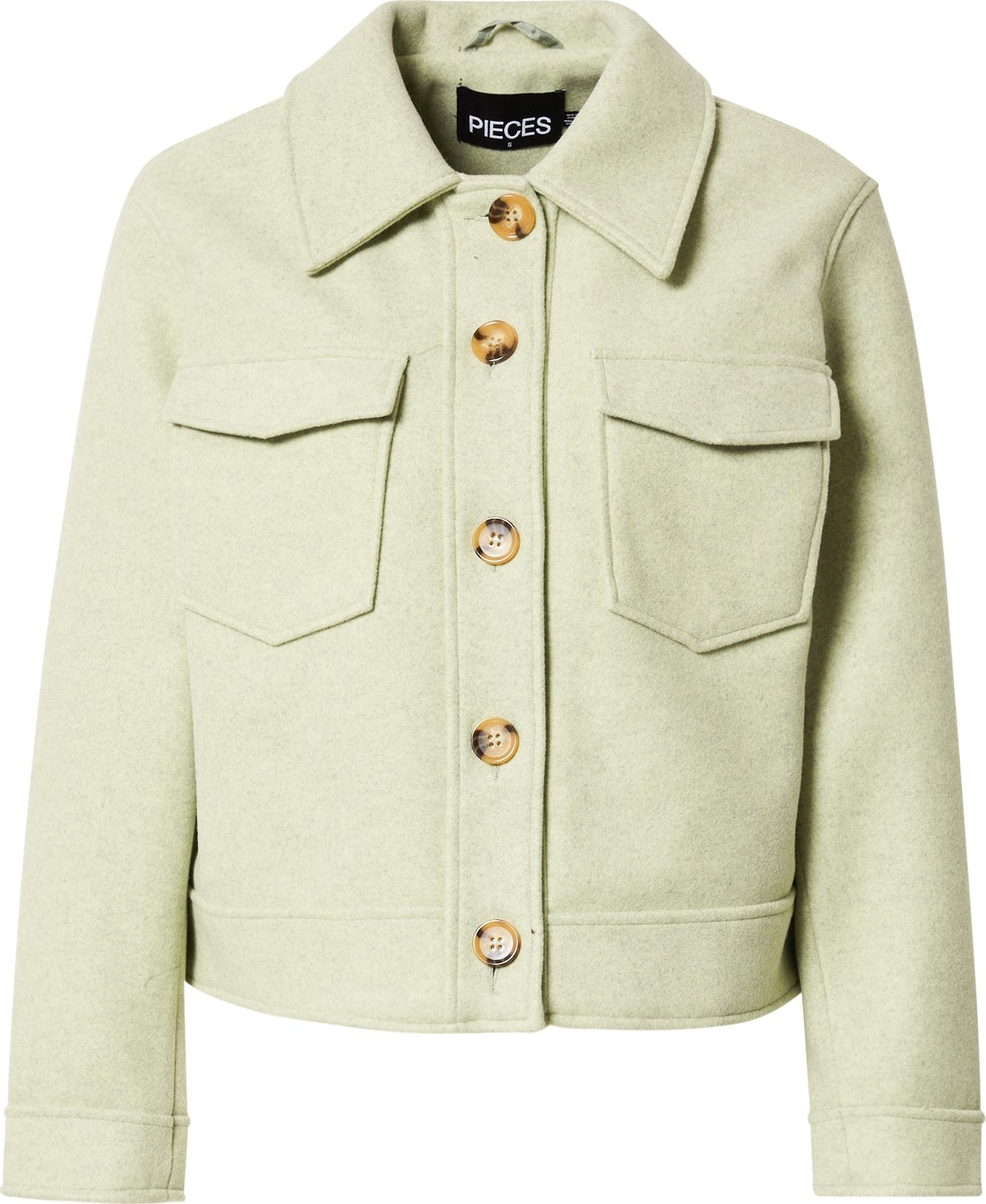 PIECES Přechodná bunda 'GINA' khaki