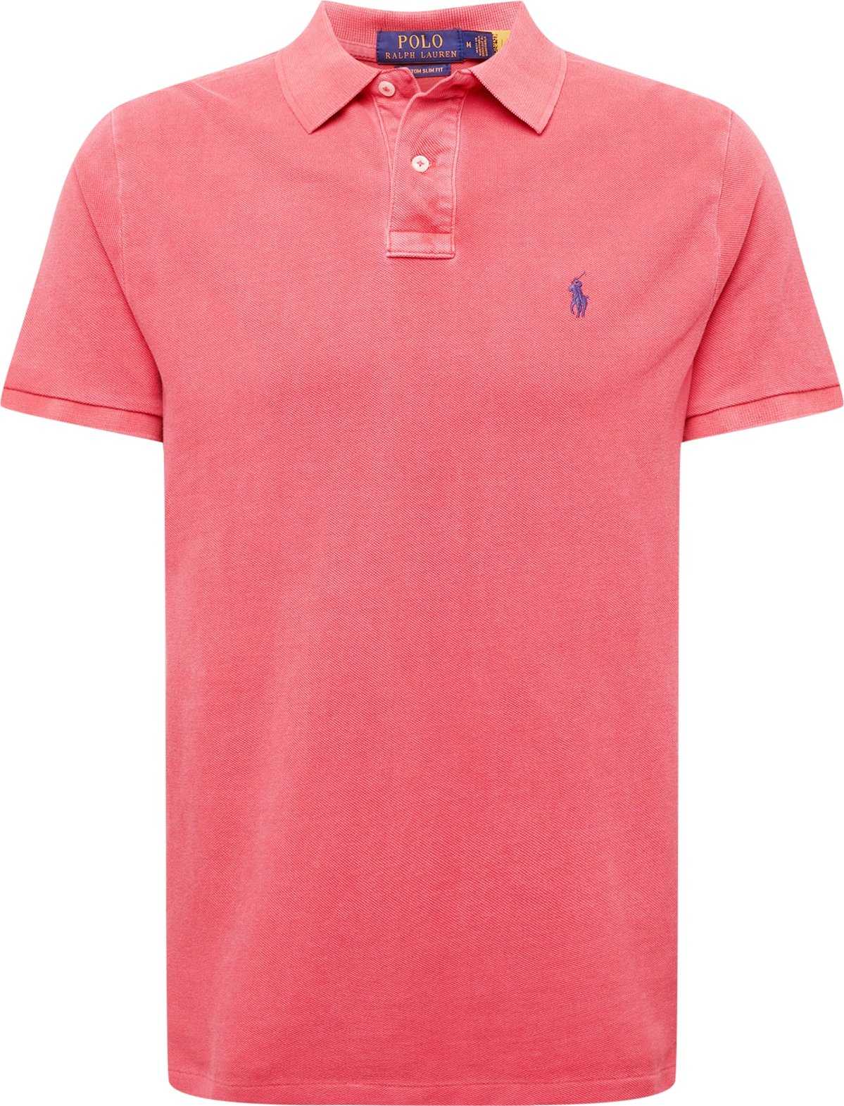 Polo Ralph Lauren Tričko pastelově červená / námořnická modř