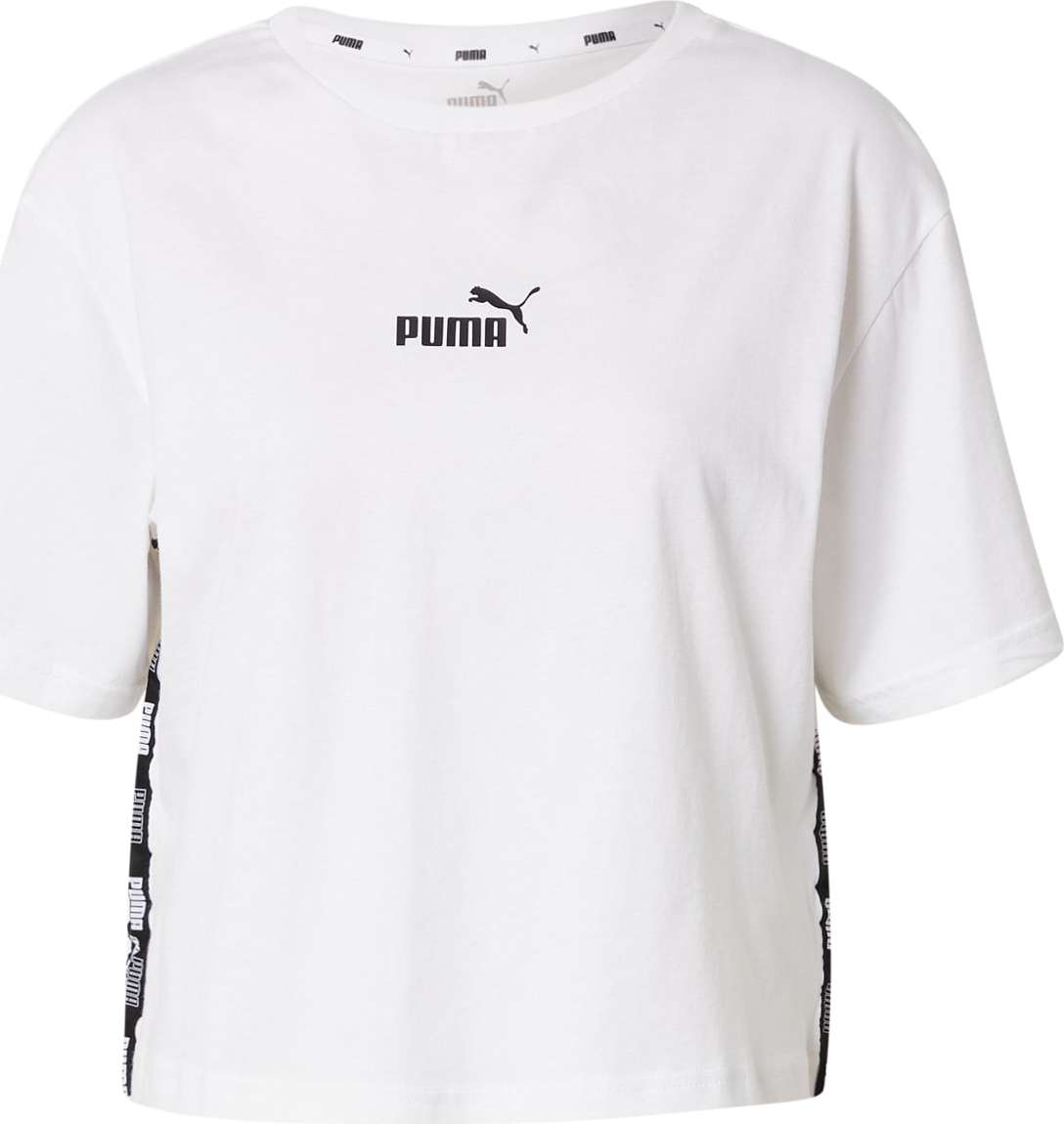 PUMA Funkční tričko 'Power' bílá / černá
