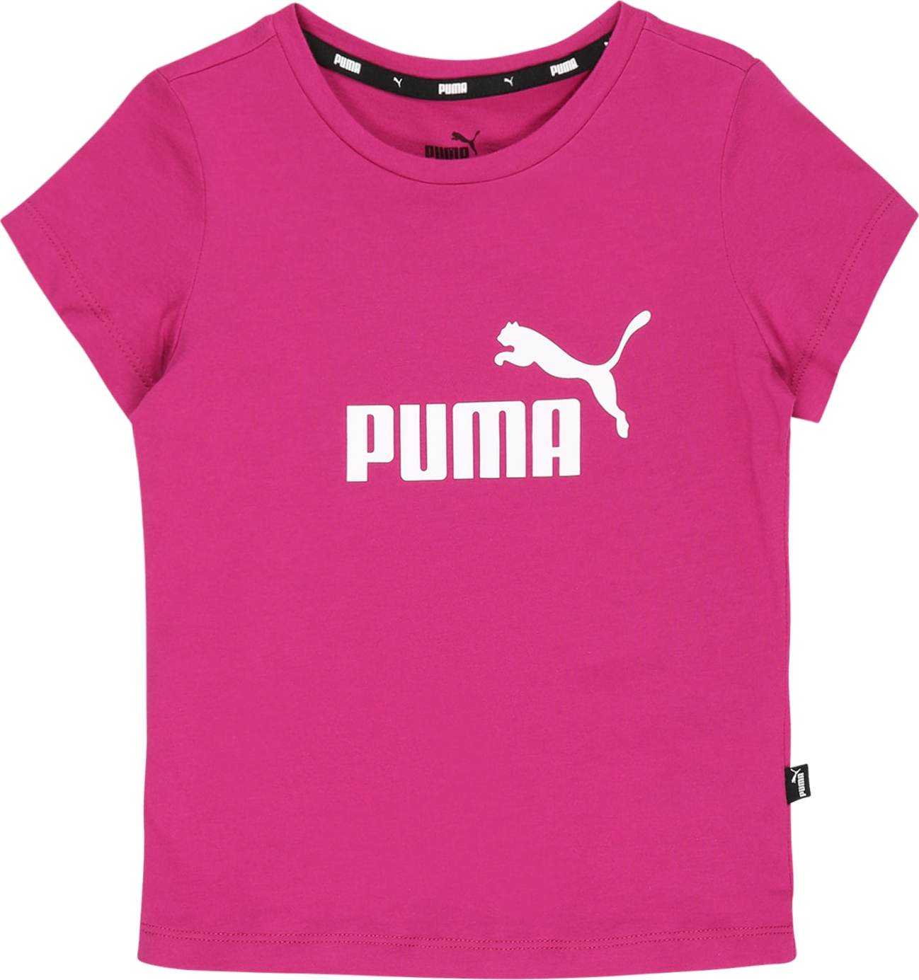 PUMA Tričko bílá / pink