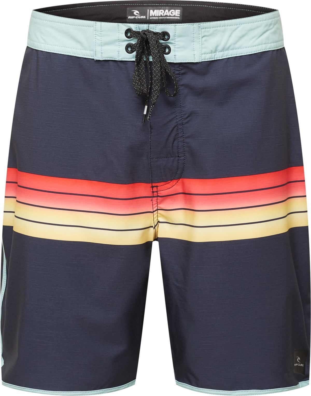 RIP CURL Šortky 'MIRAGE' námořnická modř / lososová / žlutá / světlemodrá