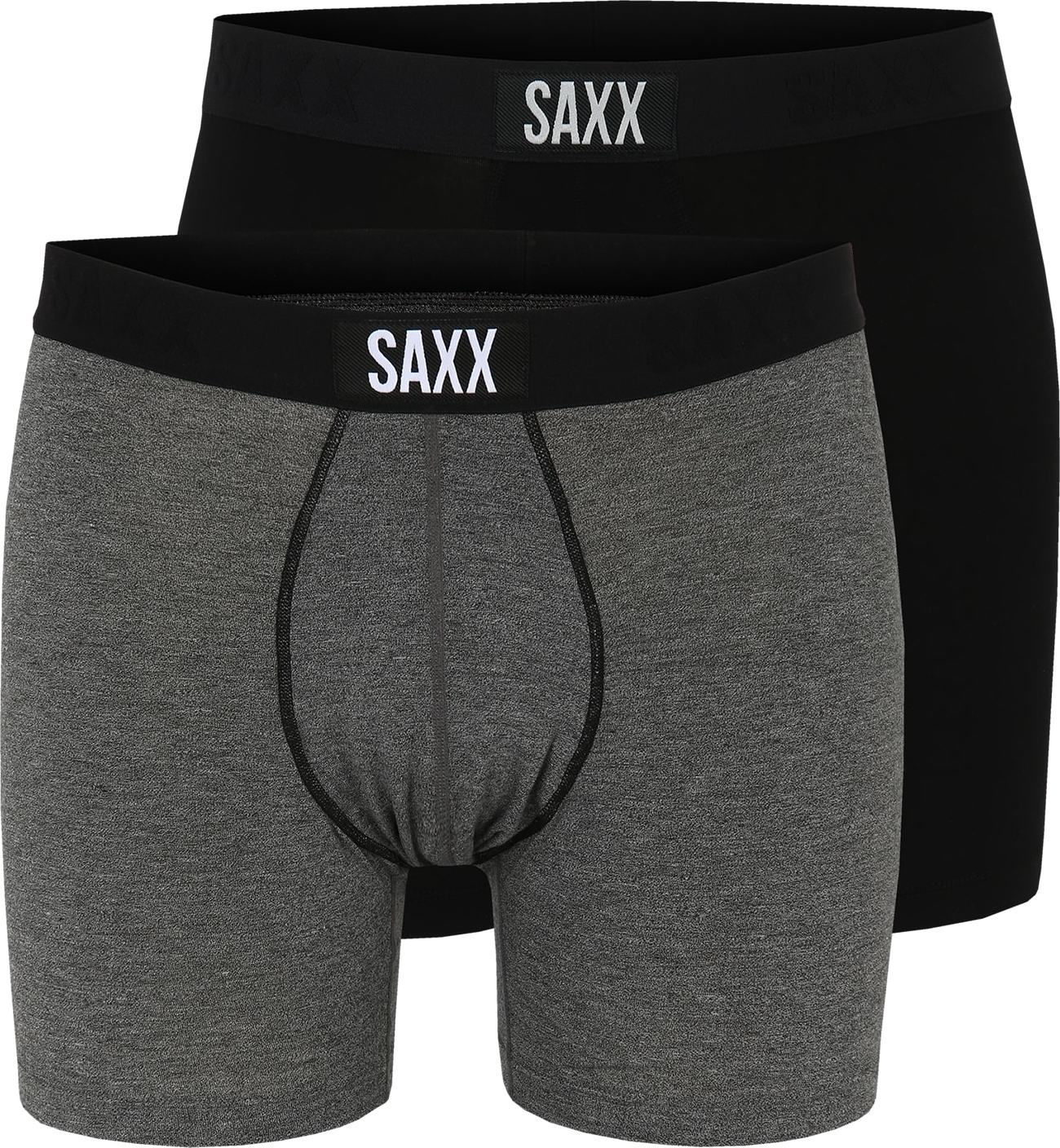 SAXX Sportovní spodní prádlo černá / šedý melír / bílá