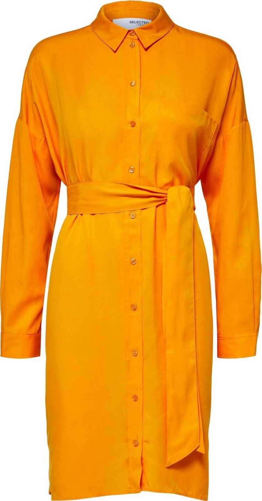 SELECTED FEMME Košilové šaty 'KIKKI TONIA' oranžová
