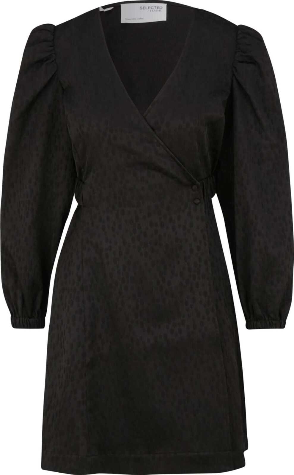 Selected Femme Petite Košilové šaty 'Tanka' černá