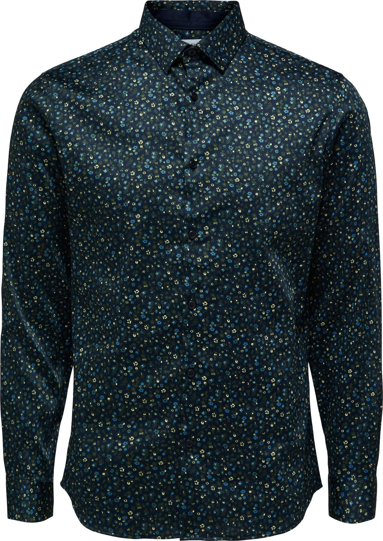 SELECTED HOMME Košile námořnická modř / khaki / světlemodrá