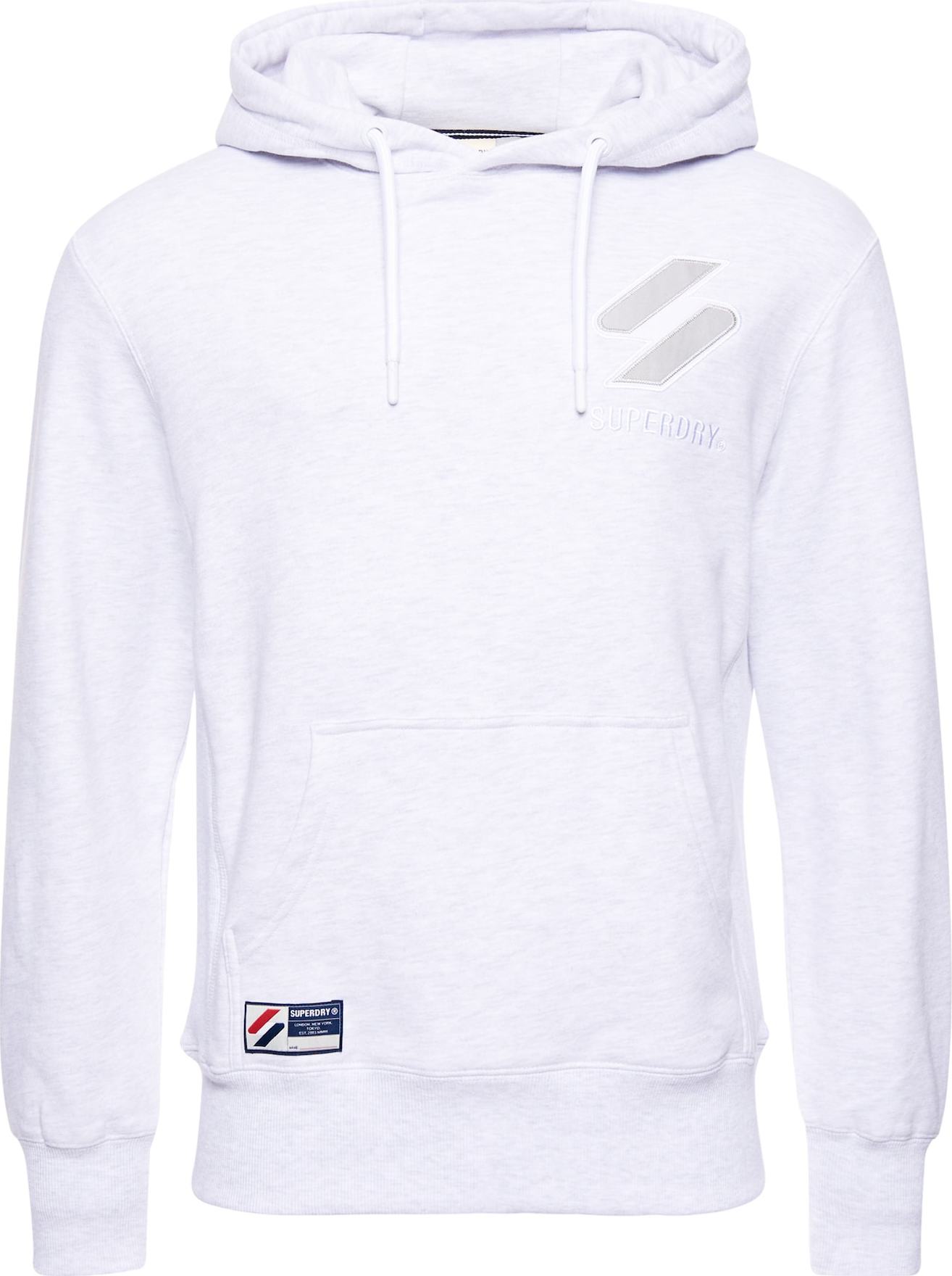 Superdry Sportovní mikina bílá
