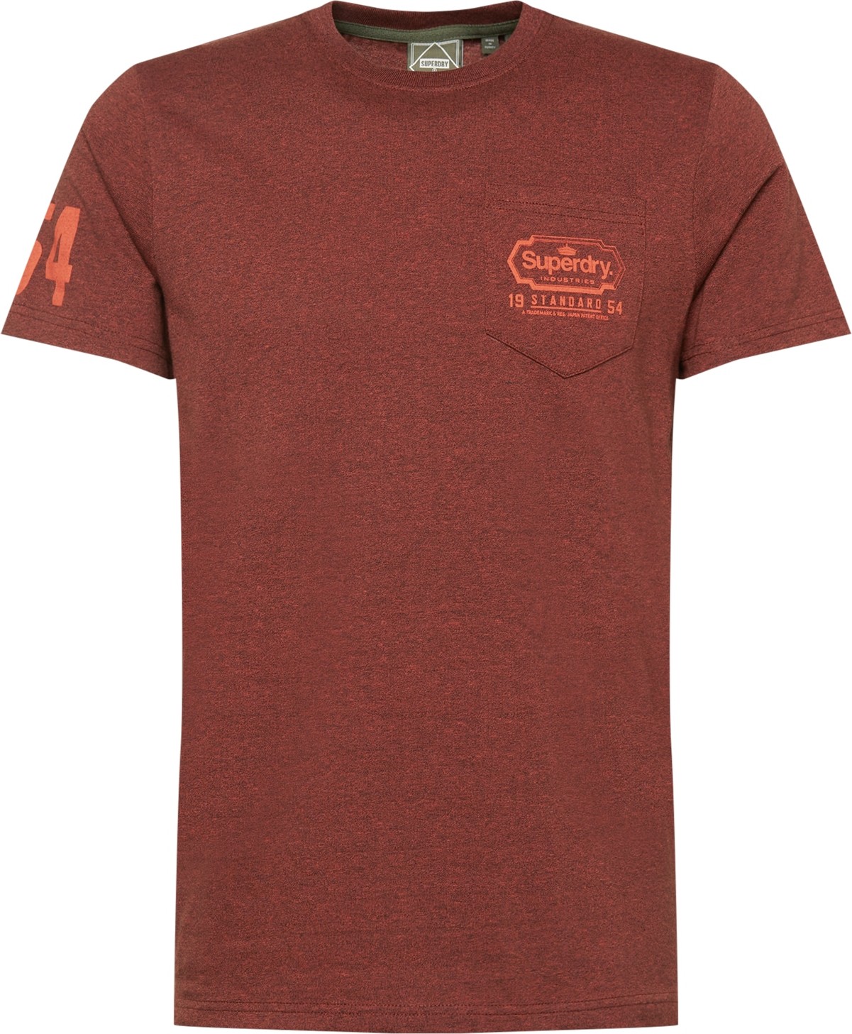 Superdry Tričko červená / tmavě červená