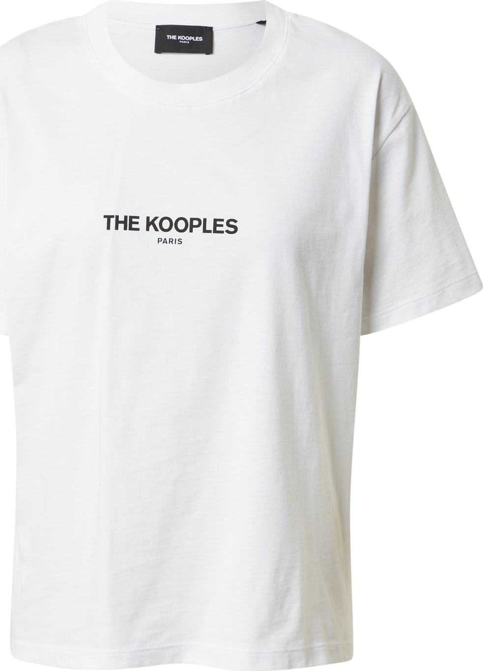 The Kooples Tričko bílá / černá