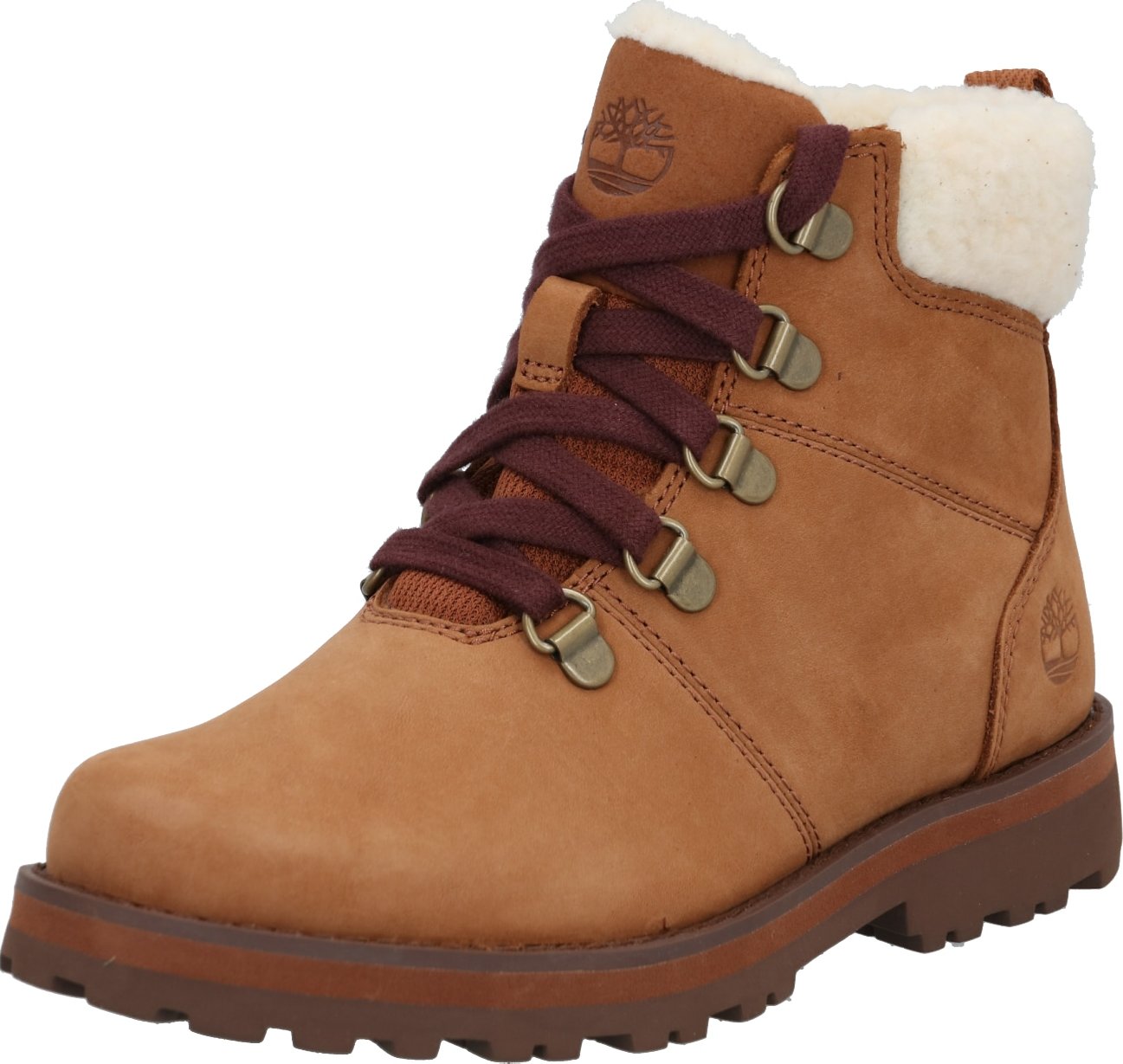 TIMBERLAND Kozačky 'Courma Hiker' koňaková / krémová