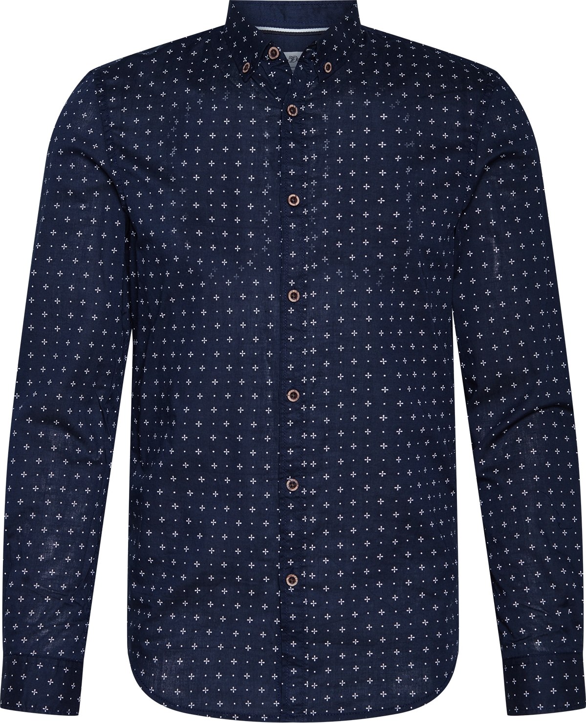 TOM TAILOR DENIM Košile bílá / námořnická modř