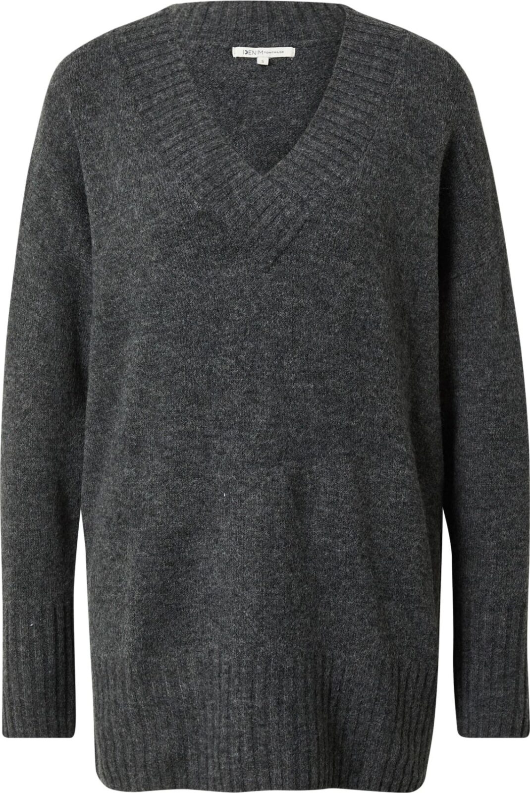 TOM TAILOR DENIM Svetr tmavě šedá