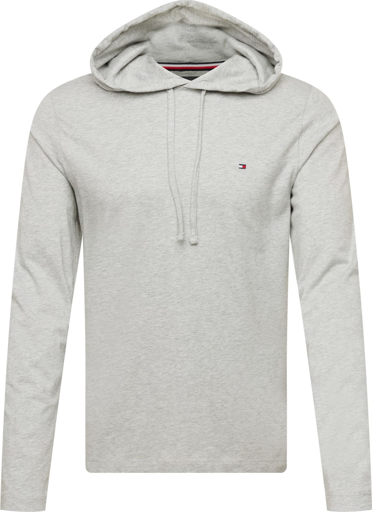 TOMMY HILFIGER Tričko bílá / červená / námořnická modř / šedý melír