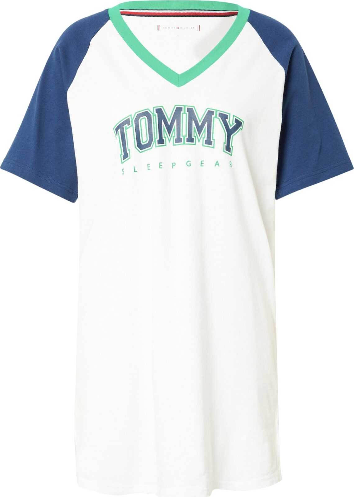 Tommy Hilfiger Underwear Noční košilka modrá / bílá / zelená