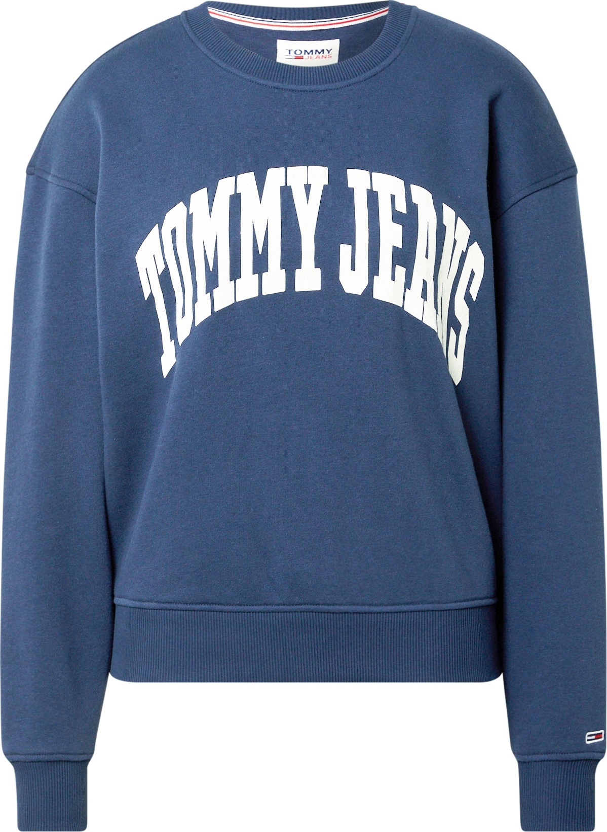 Tommy Jeans Mikina námořnická modř / bílá / červená / marine modrá