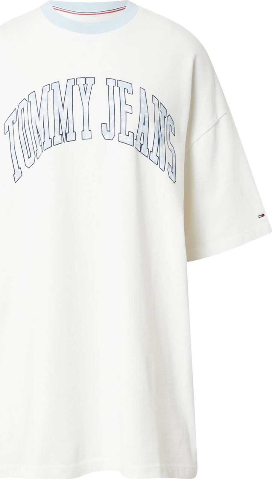 Tommy Jeans Šaty námořnická modř / světlemodrá / krémová