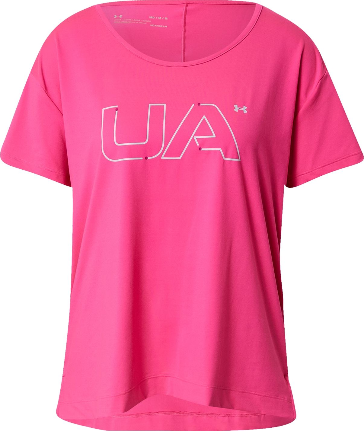 UNDER ARMOUR Funkční tričko 'Rush' pink / bílá