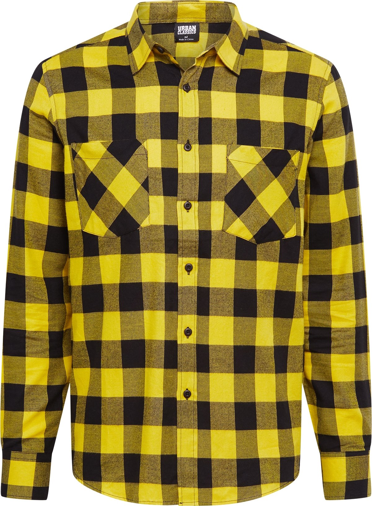 Urban Classics Big & Tall Košile černá / žlutá