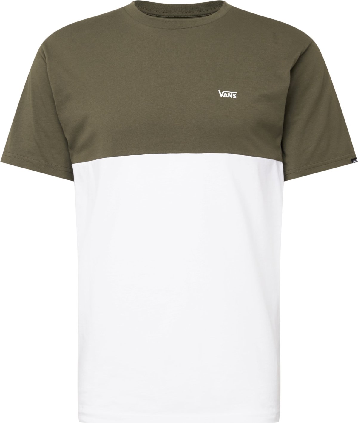 VANS Tričko bílá / olivová