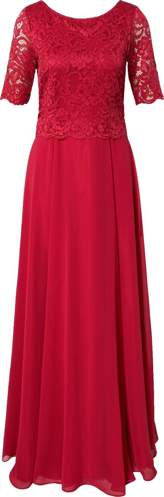 Vera Mont Společenské šaty tmavě červená