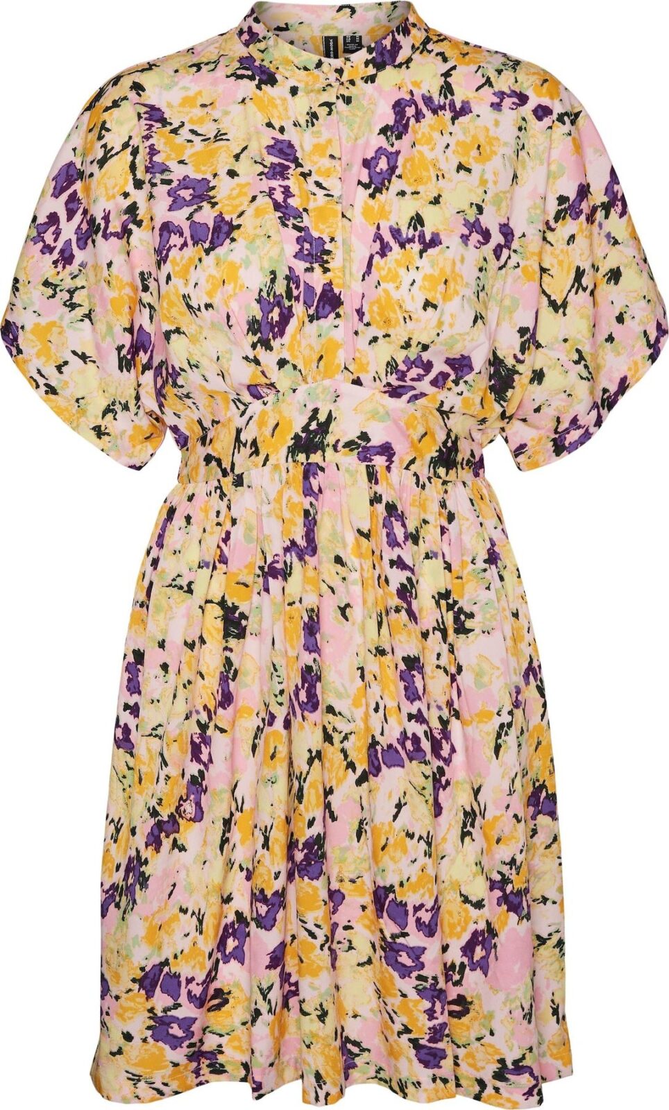 VERO MODA Košilové šaty 'Gry' růže / pink / žlutá / fialová