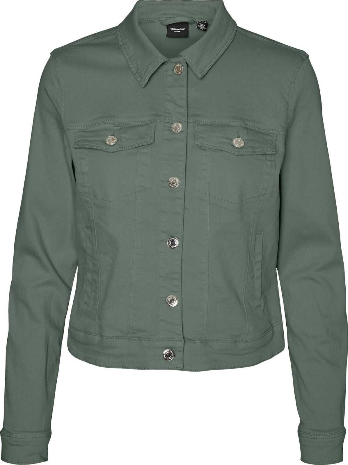 VERO MODA Přechodná bunda 'Hot Soya' tmavě zelená