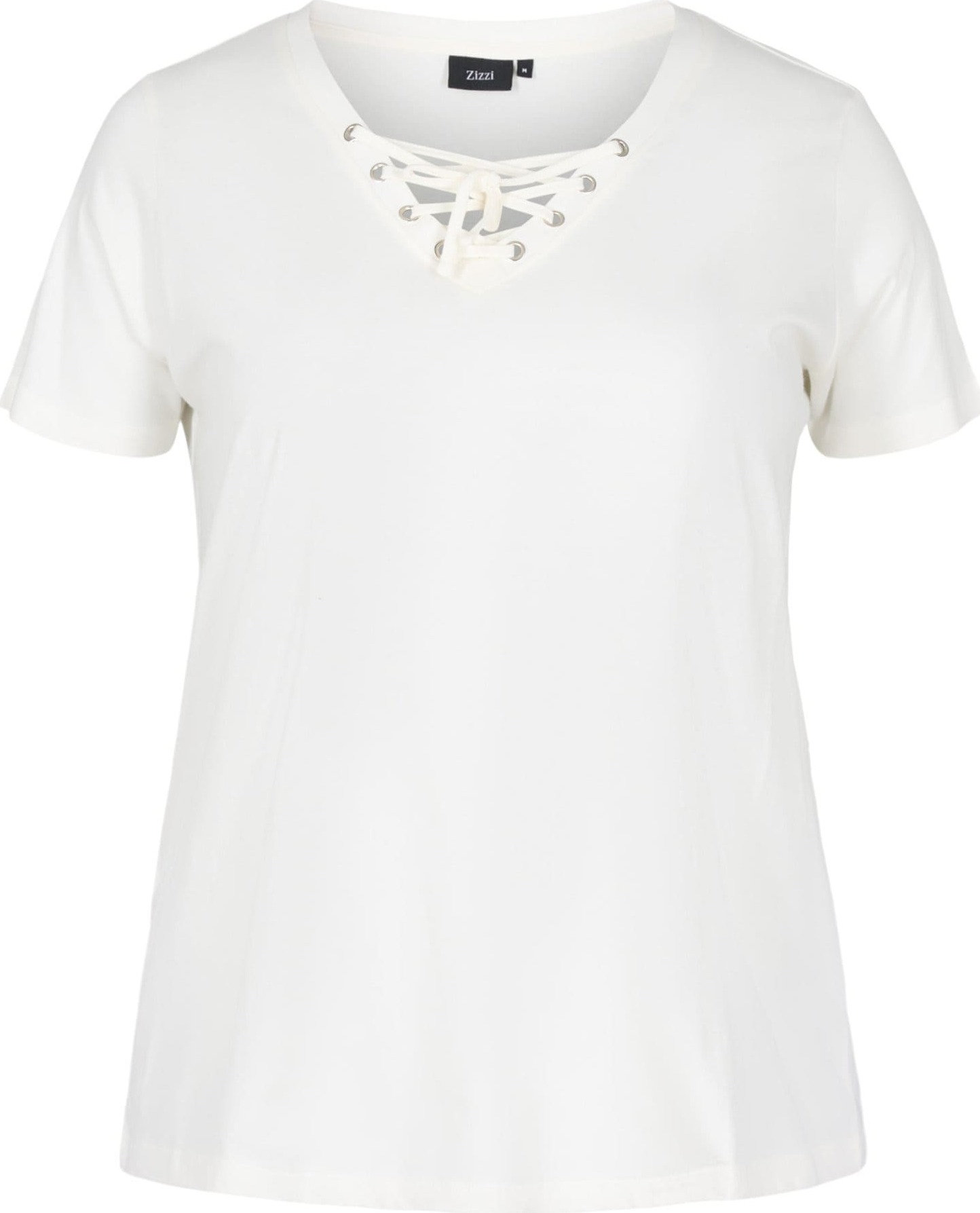 Zizzi Tričko 'MFAY' offwhite