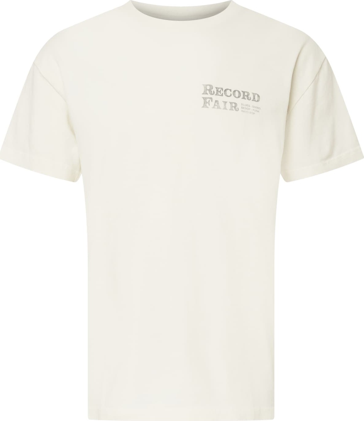 Abercrombie & Fitch Tričko bílá / žlutá / čedičová šedá