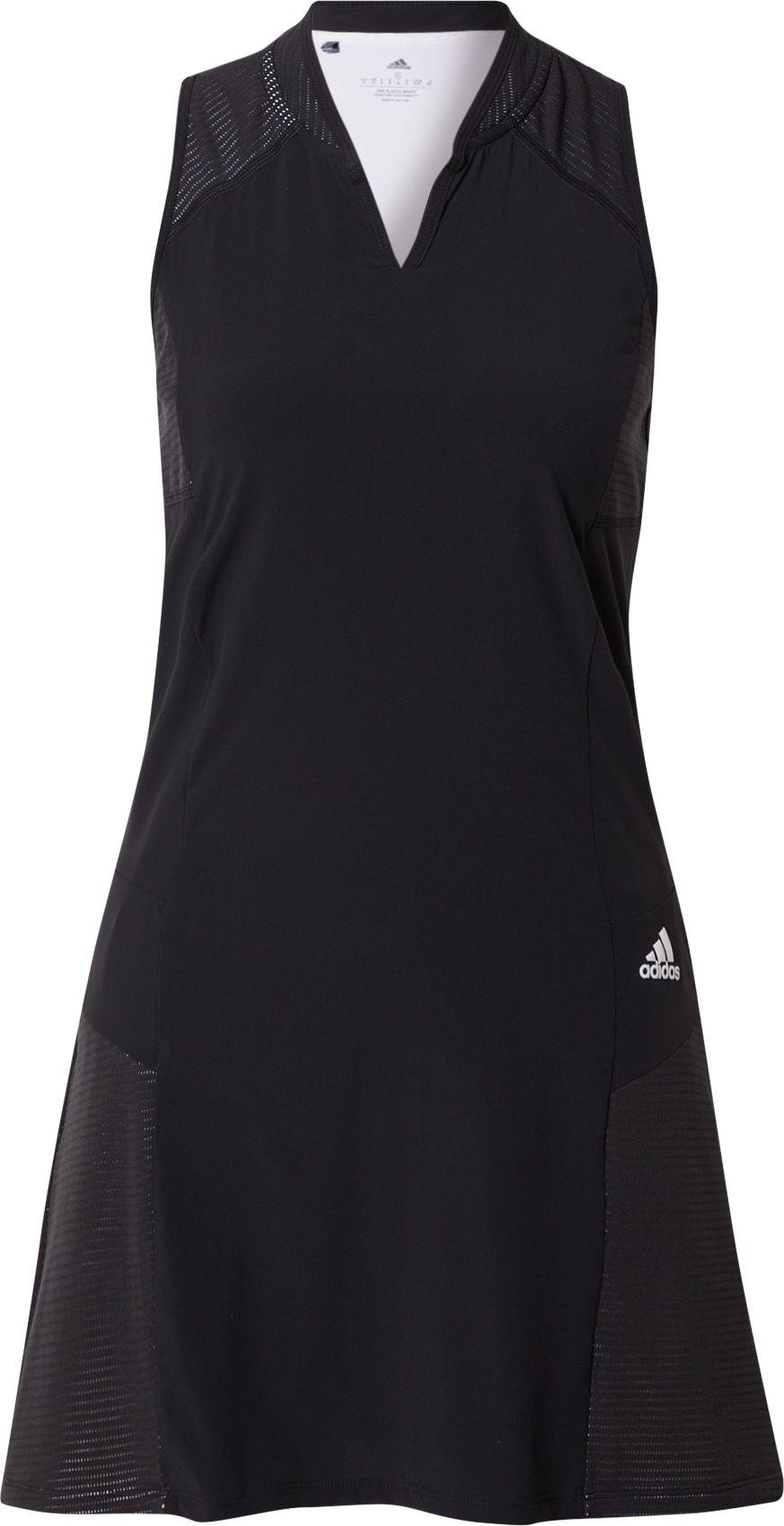 adidas Golf Sportovní šaty černá / bílá