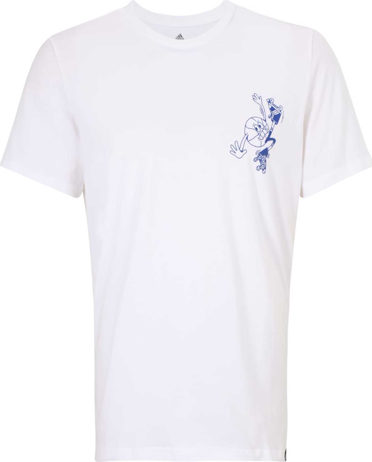 ADIDAS PERFORMANCE Funkční tričko bílá / modrá