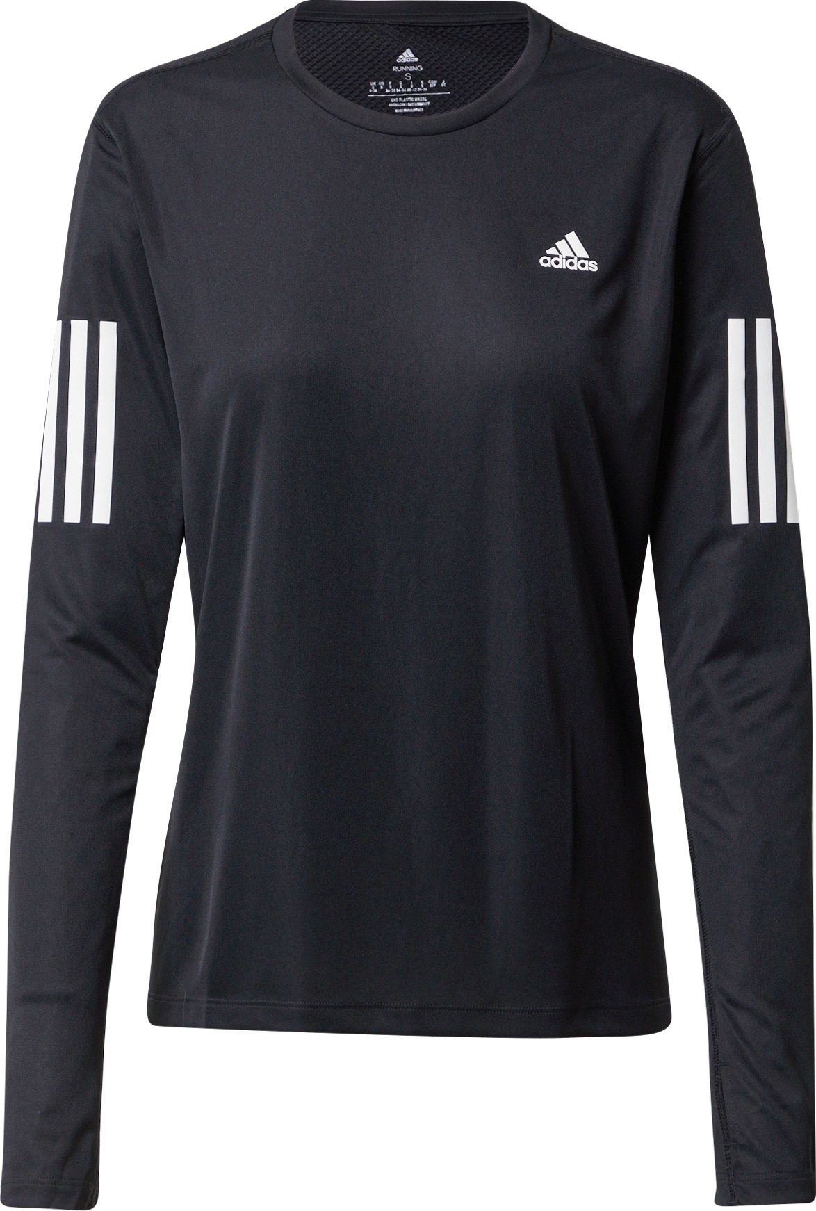 ADIDAS PERFORMANCE Funkční tričko 'Own the Run' černá / bílá