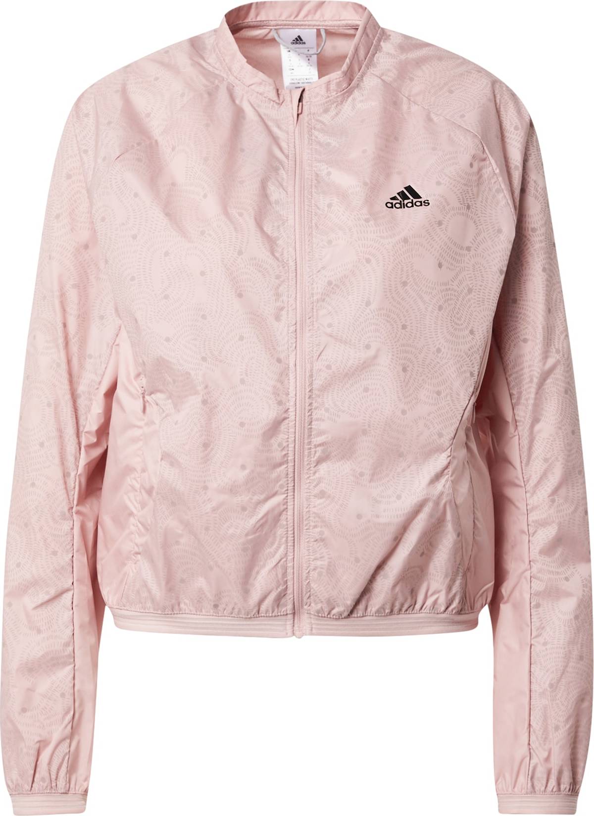 ADIDAS PERFORMANCE Sportovní bunda 'Run Fast' růžová / růže / černá