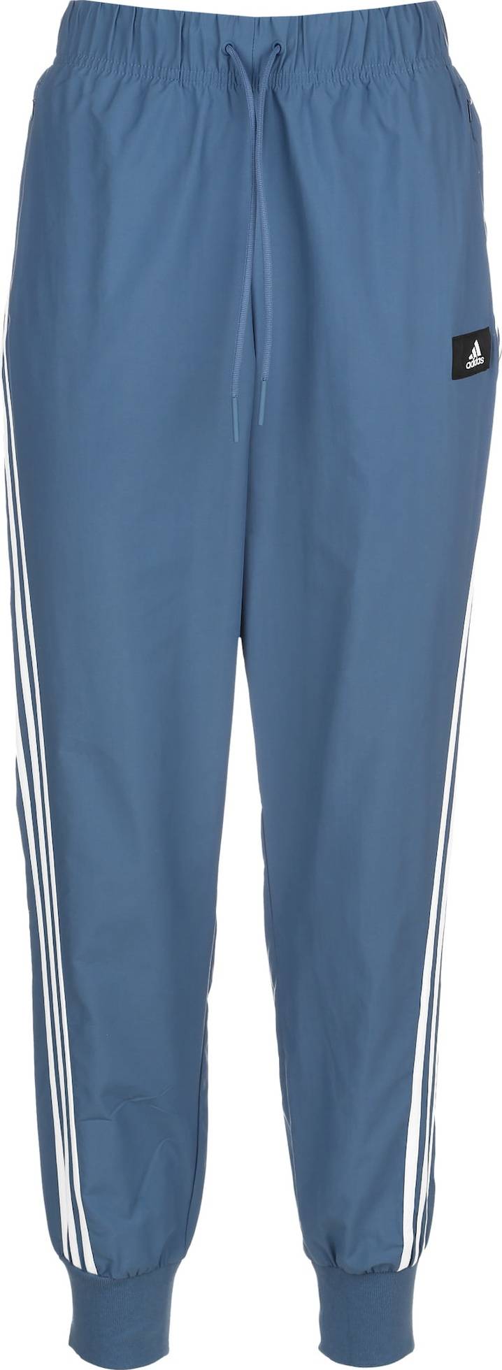 ADIDAS PERFORMANCE Sportovní kalhoty chladná modrá / bílá