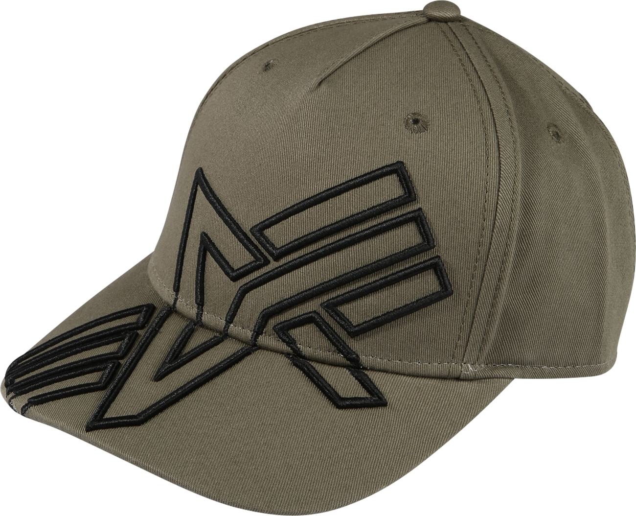 ALPHA INDUSTRIES Kšiltovka khaki / černá