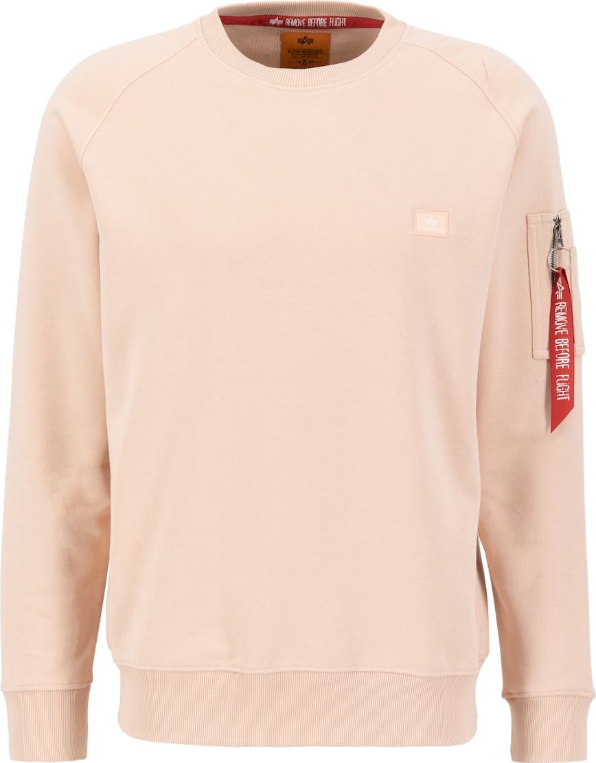 ALPHA INDUSTRIES Mikina broskvová