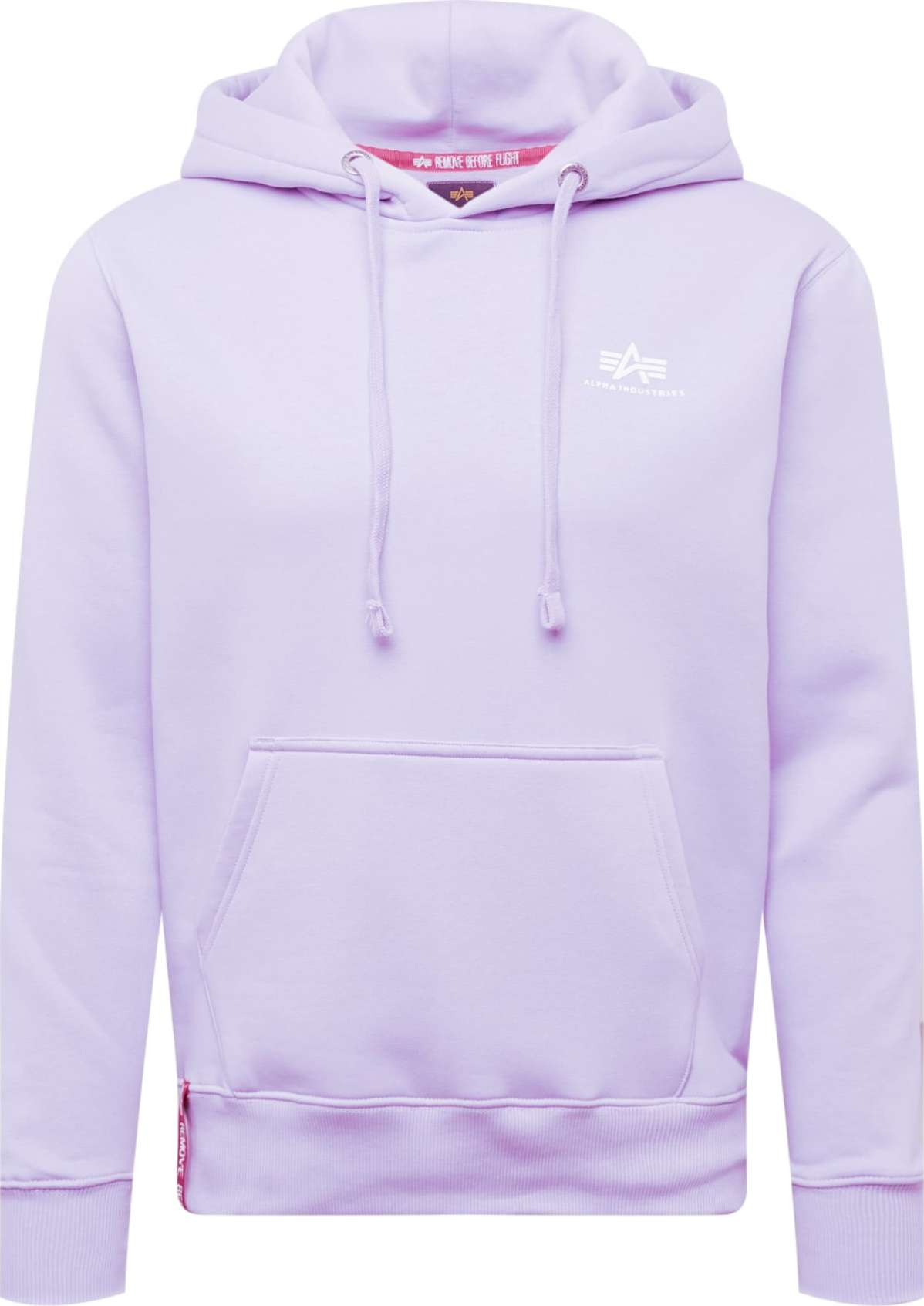 ALPHA INDUSTRIES Mikina fialová / bílá