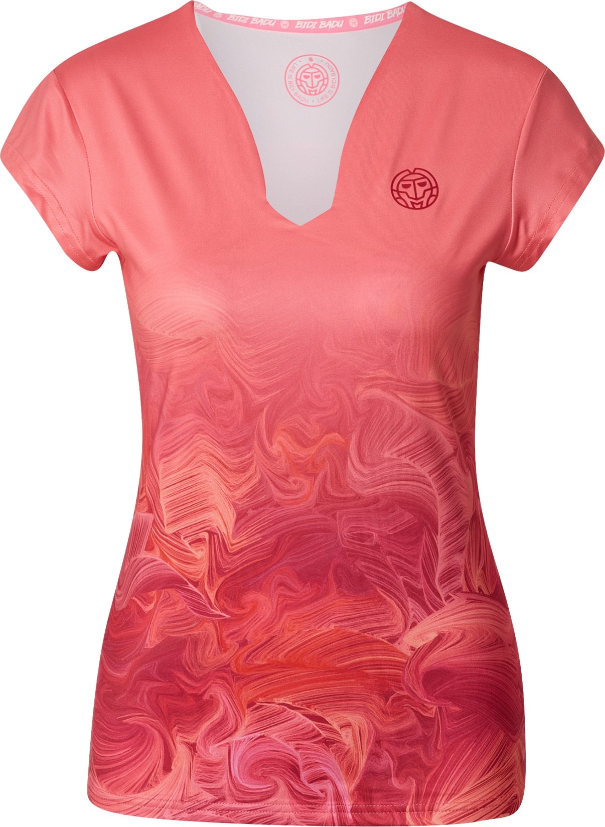 BIDI BADU Funkční tričko 'Bella 2.0' pink / růžová / tmavě oranžová / světle fialová / černá