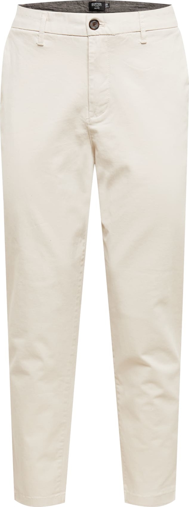 BURTON MENSWEAR LONDON Chino kalhoty barva bílé vlny