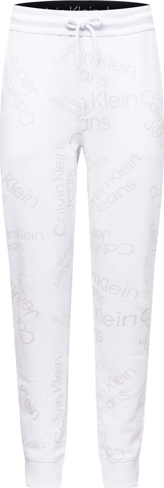 Calvin Klein Jeans Kalhoty bílá / krémová