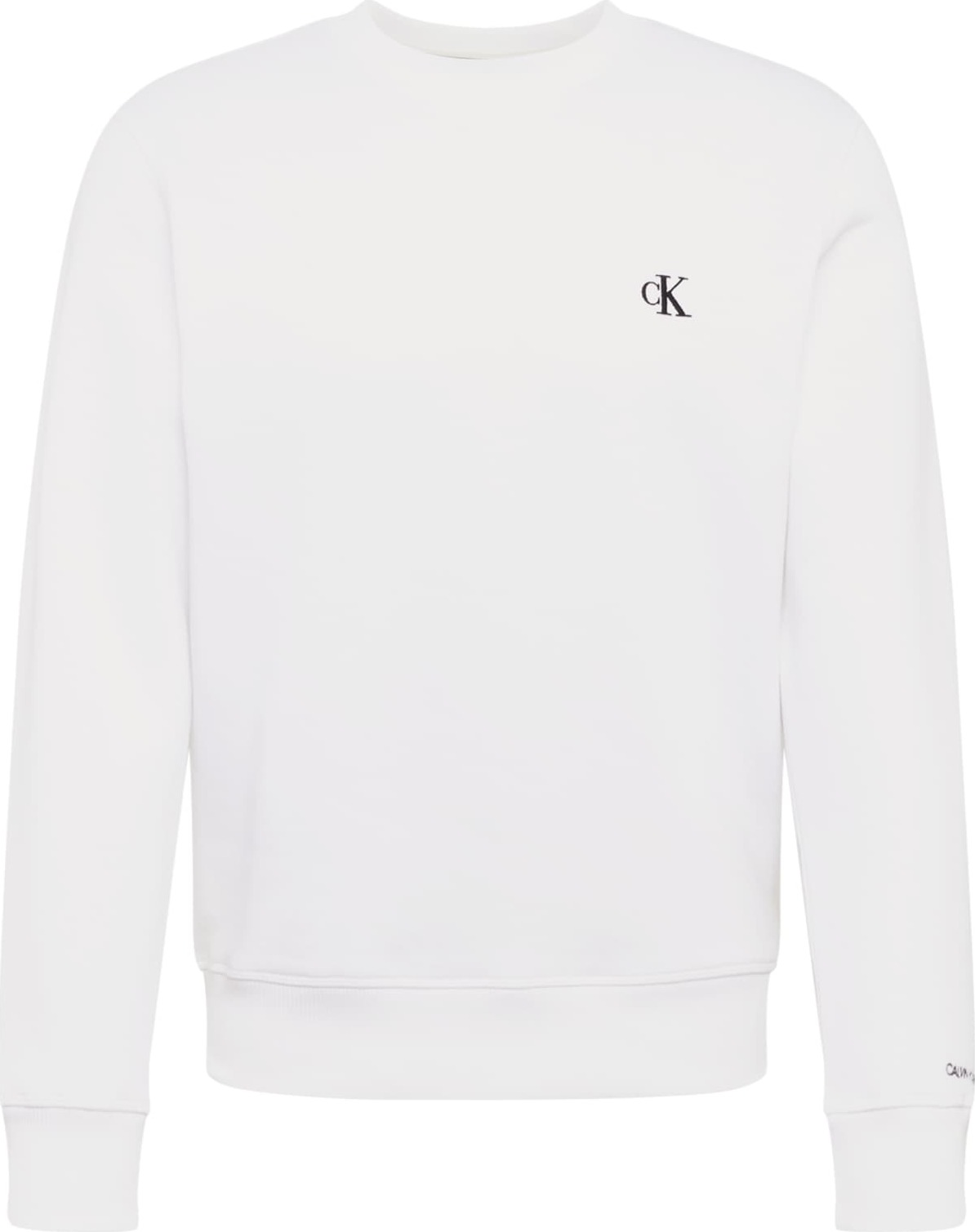 Calvin Klein Jeans Mikina 'ESSENTIAL' bílá / černá