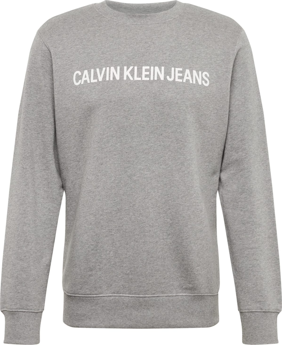 Calvin Klein Jeans Mikina bílá / šedý melír