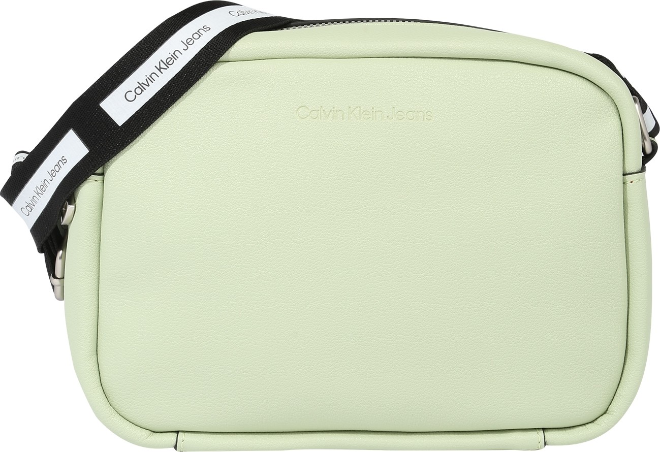 Calvin Klein Jeans Taška přes rameno černá / bílá / pastelově zelená