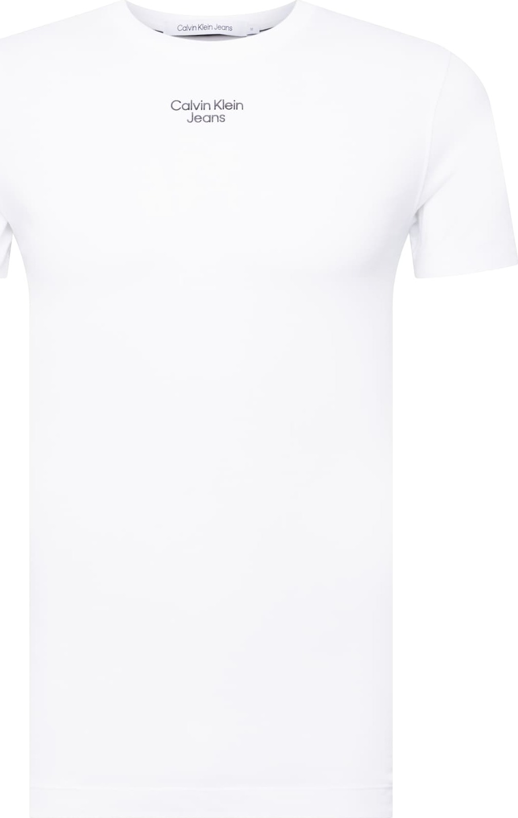 Calvin Klein Jeans Tričko bílá / noční modrá