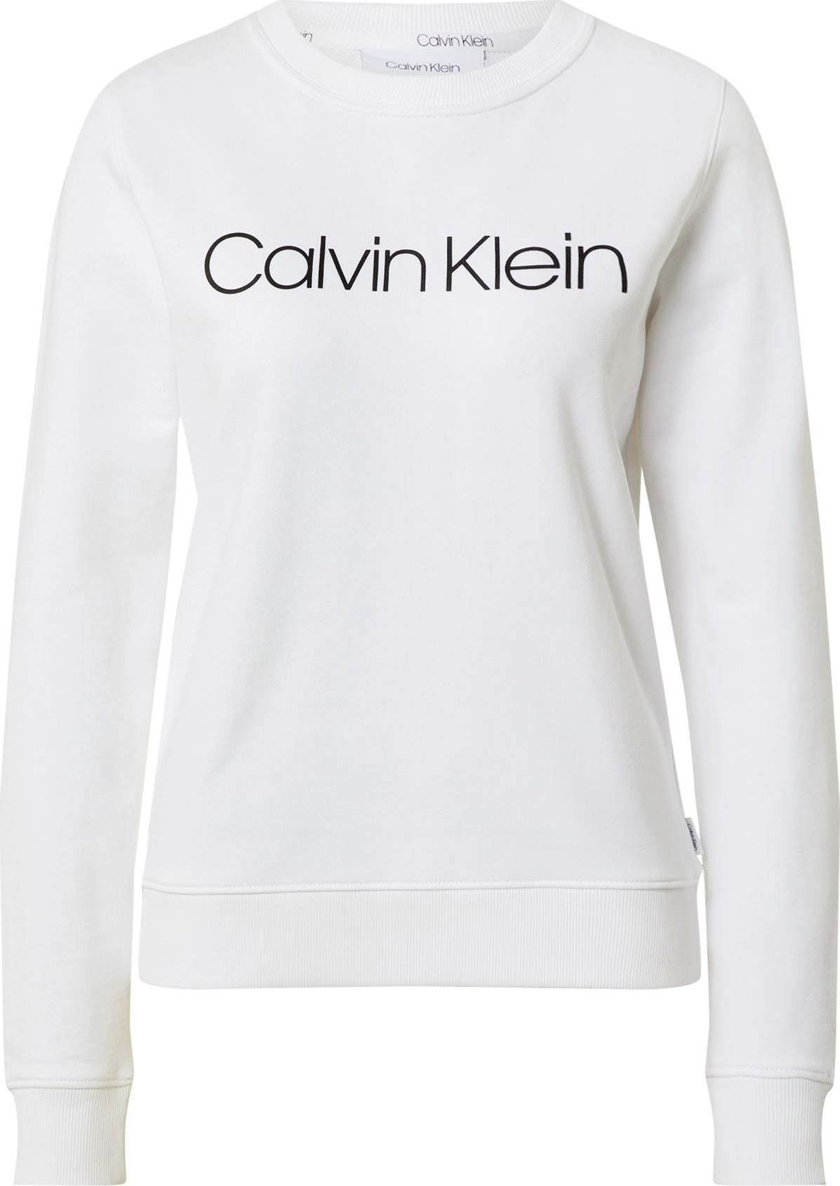 Calvin Klein Mikina bílá / černá